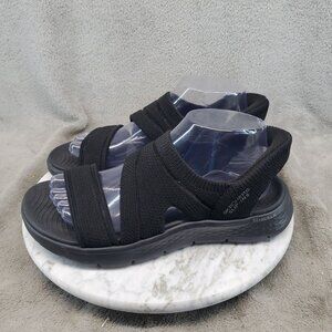 Skechers Shoes Womens Size 8  Slip-ins GO WALK Black Textile Sandals